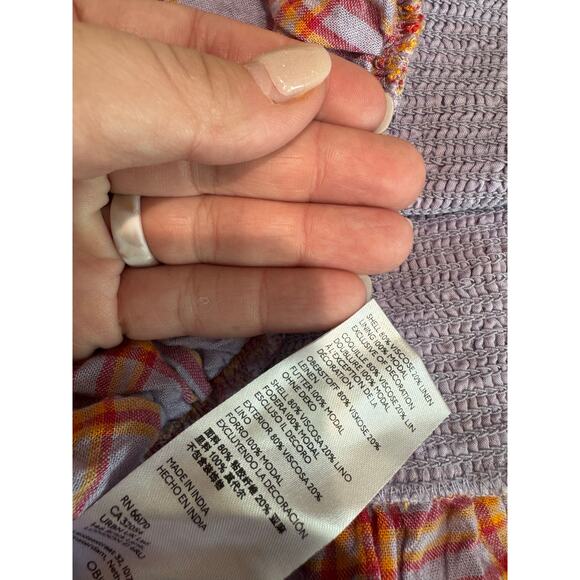 Urban Outfitters Embroidered Rosemary Smocked Mini Skirt Size‎ Small - Picture 9 of 10